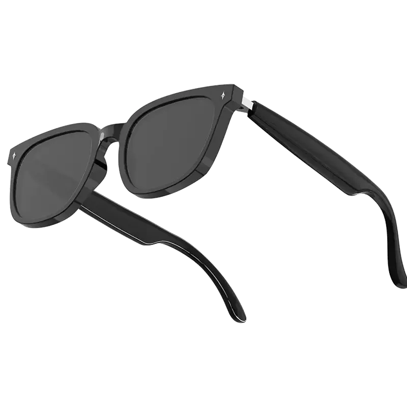 Powerology Nice BT Sunglass with Touch Control+ Bright Black Lens 1 Mascom International.webp